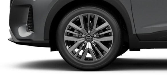 2022 Nissan Kicks showing 17-inch aluminium-alloy wheels