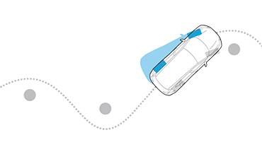 2023 Nissan Kicks illustration showing Vehicle Dynamic Control technology