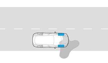 2023 Nissan Kicks illustration showing Traction Control System technology