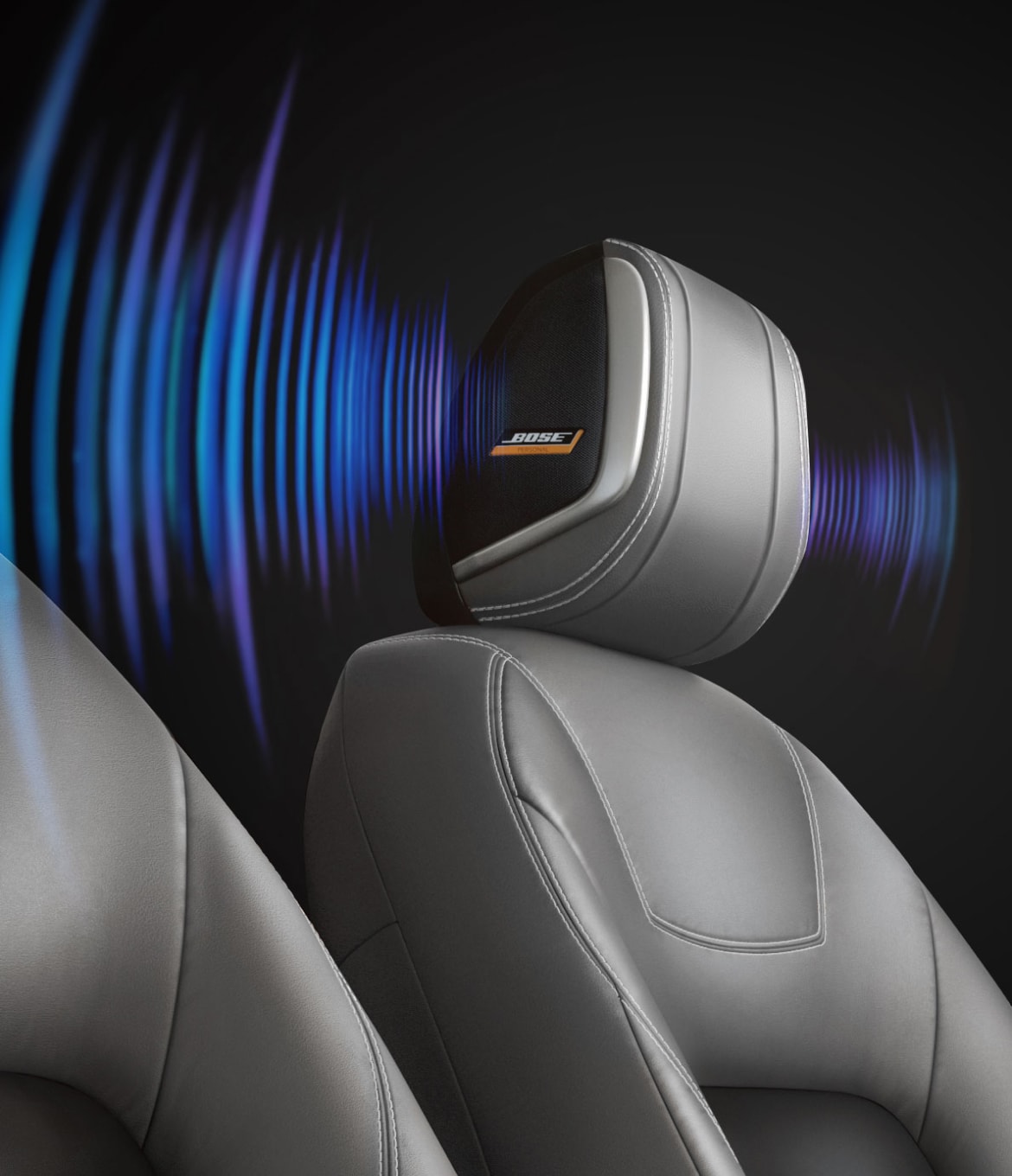 2023 Nissan Kicks showing bose personal plus system in headrest