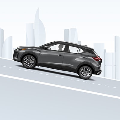 2024 Nissan Kicks going up a hill to illustrate intelligent mobility