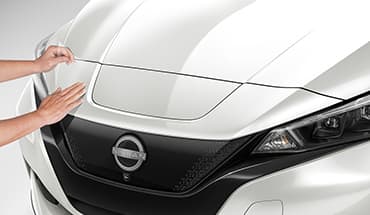2023 Nissan LEAF clear front bumper charging port protector