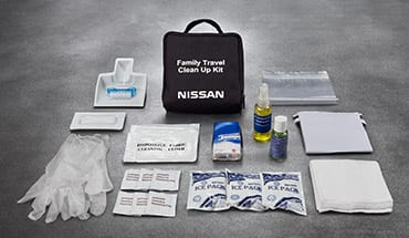 2023 Nissan LEAF family travel clean-up kit