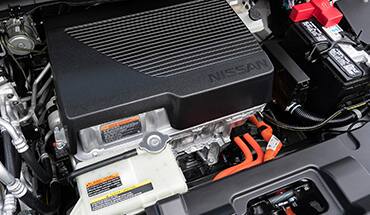 2023 Nissan LEAF closeup of electric motor