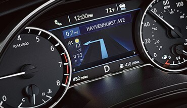 2022 Nissan Maxima advanced drive-assist display turn-by-turn directions