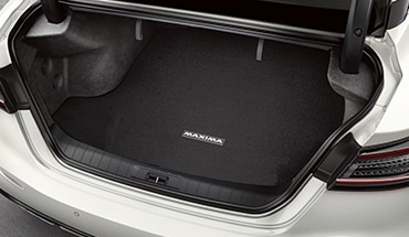 2023 Nissan Maxima carpeted trunk area protector.