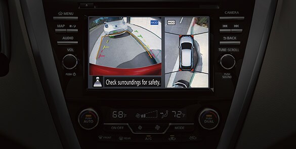 2022 Nissan Murano touch-screen showing Intelligent Around View Monitor