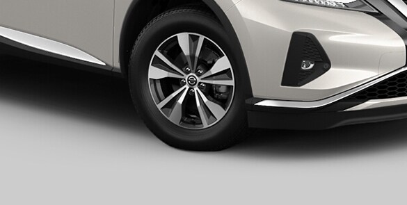 2022 Nissan Murano 18-inch by 7.5-inch machine-finish aluminum-alloy wheels
