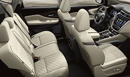 2023 Nissan Murano showing premium comfort of semi-aniline leather seats.