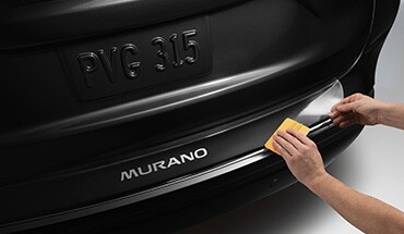 2023 Nissan Murano clear rear bumper protector.