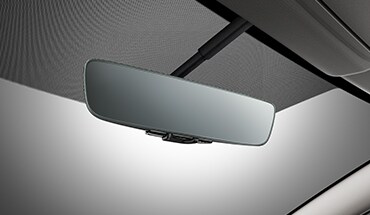 2023 Nissan Murano frameless auto-dimming rearview mirror with universal remote.