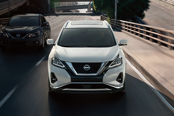 2023 Nissan Murano Seen from front on highway to illustrate Xtronic CVT.
