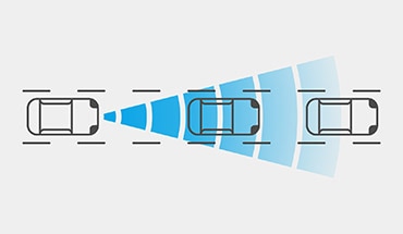 2023 Nissan Murano illustration of Intelligent Forward Collision Warning sensors.
