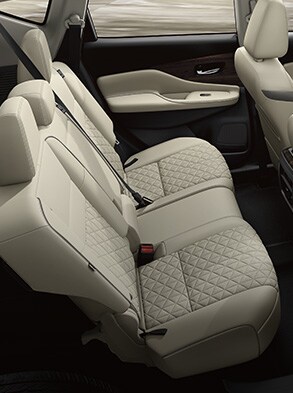2023 Nissan Murano showing premium comfort of semi-aniline leather seats.