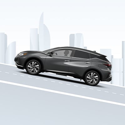 2024 Nissan Murano side view going up a steep hill