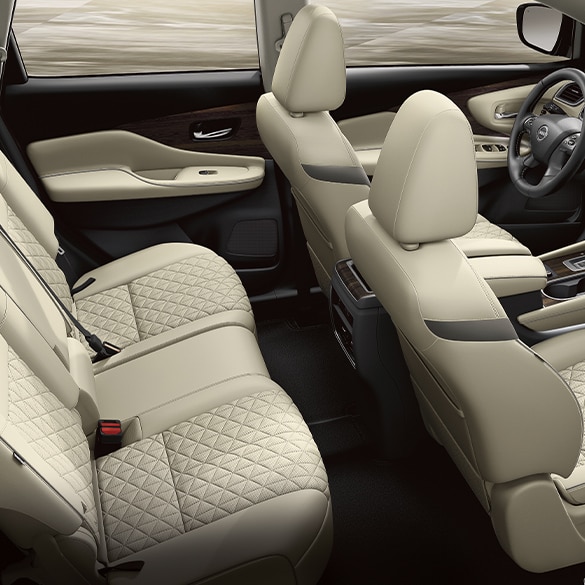 2024 Nissan Murano interior view showing rear seats