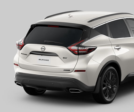 2024 Nissan Murano Midnight Edition rear 3/4 view showing black exterior accents