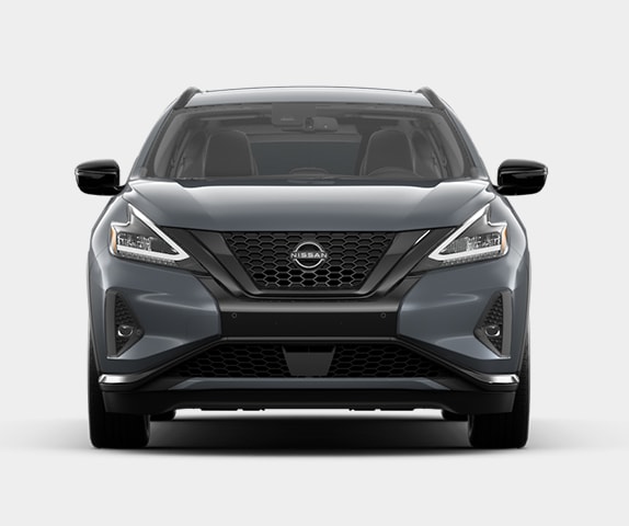 2024 Nissan Murano Midnight Edition front view showing black exterior mirrors