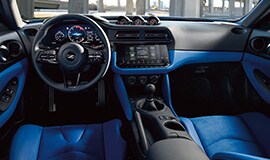 2023 Nissan Z blue interior.