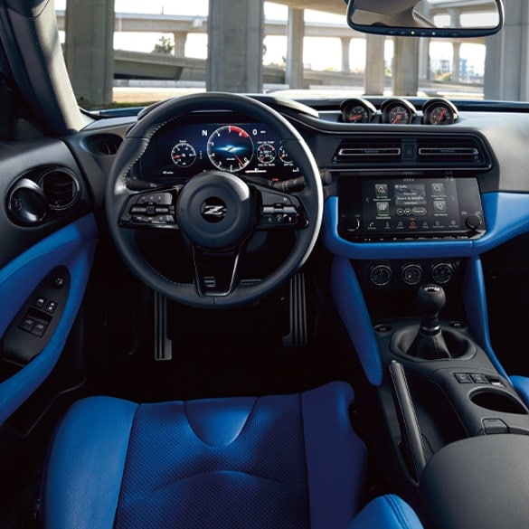 2024 Nissan Z interior view showing driver's cockpit