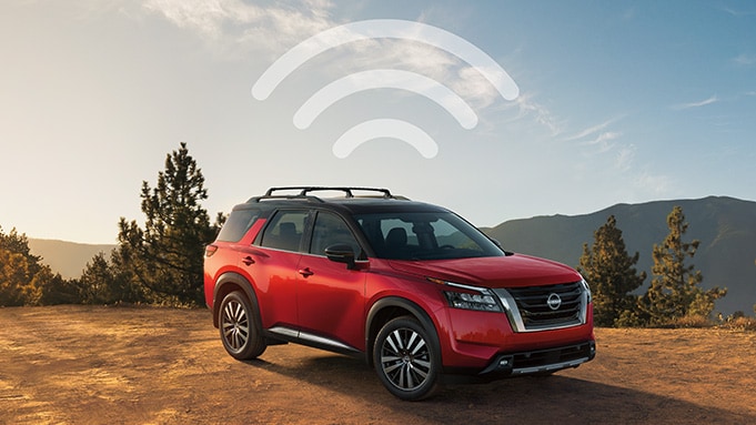 2024 Nissan Pathfinder with NissanConnect® and Wi-Fi Hotspot.
