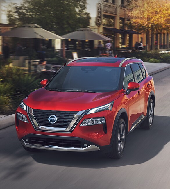 2021 Nissan Rogue in Scarlet Ember red
