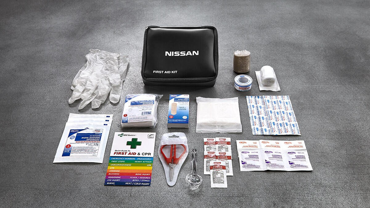 2022 Nissan Rogue first-aid kit.