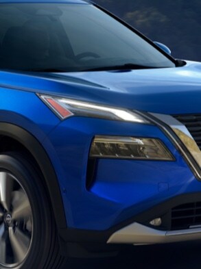 2022 Nissan Rogue SUV shown in blue