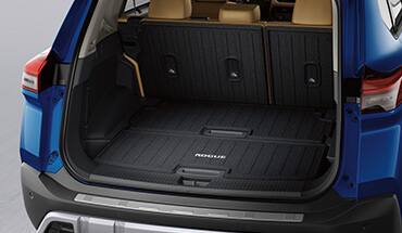 2023 Nissan Rogue carpeted cargo area seatback protector (for second row).