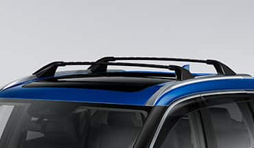 2023 Nissan Rogue showing roof rail cross bars.
