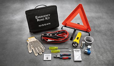 2023 Nissan Rogue emergency road kit.