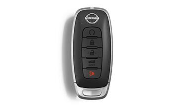 2023 Nissan Rogue remote engine start system on key fob.