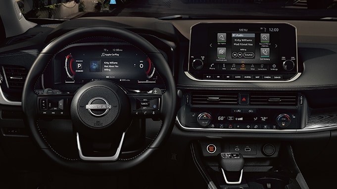2023 Nissan Rogue navigation system and full-screen display