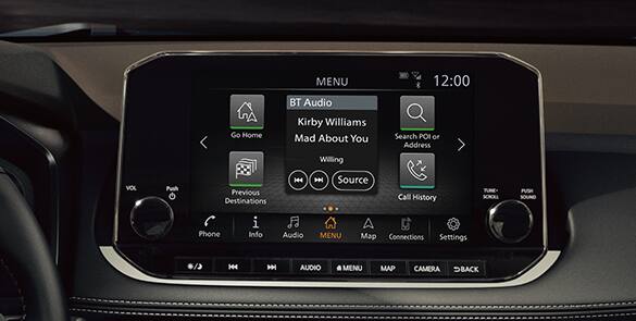 2023 Nissan Rogue showing digital dashboard with fully digital gauges.