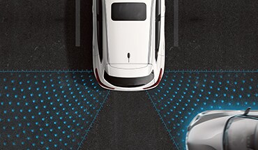 2021 Nissan Rogue Sport showing rear cross traffic alert technology