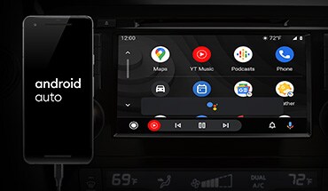 2022 Nissan Rogue Sport touch screen showing Android auto display