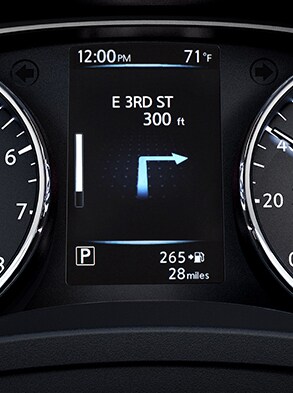 2022 Nissan Rogue Sport showing advanced drive-assist display screen