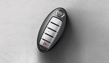 2022 Nissan Sentra showing key fob with remote engine start system.