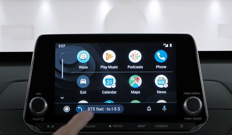 2022 Nissan Sentra Android Auto tech demo video.
