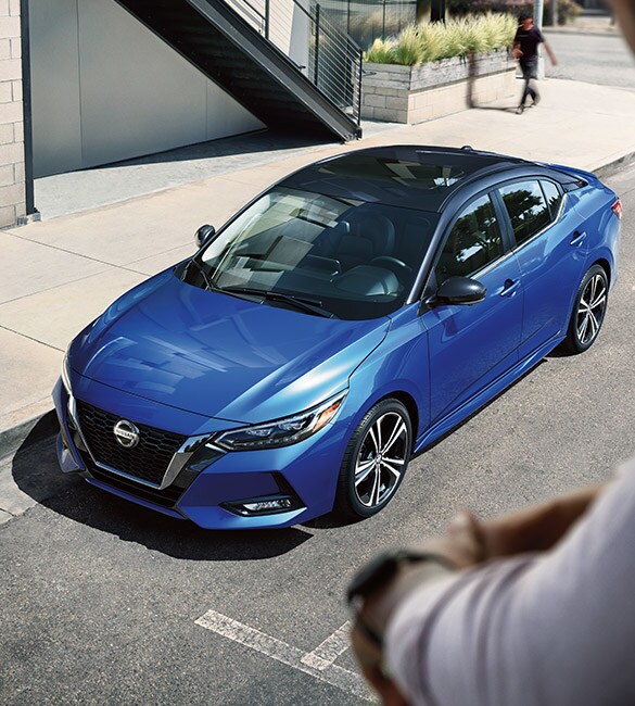 2022 Nissan Sentra in Electric Blue Metallic overview video.