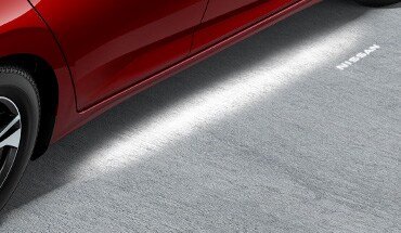 2023 Nissan Sentra showing ground lighting.