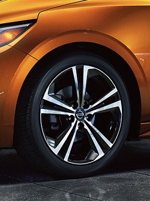 2023 Nissan Sentra available 18-inch aluminum-alloy wheels.