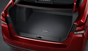 2022 Nissan Versa carpeted trunk area protector.