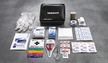 2022 Nissan Versa first-aid kit.