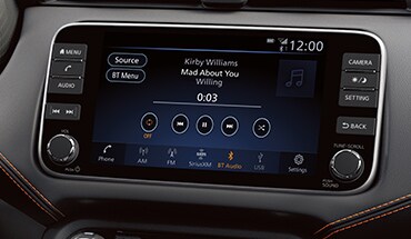 2023 Nissan Versa touch-screen Bluetooth audio.