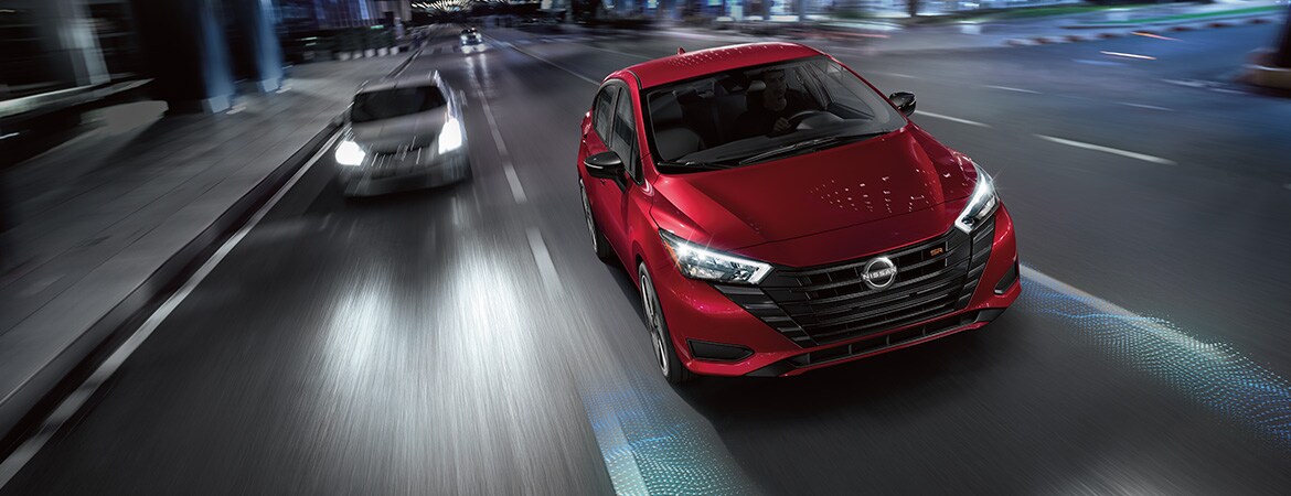 2023 Nissan Versa driver assist and safety technology.