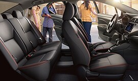 2023 Nissan Versa showing spacious interior.