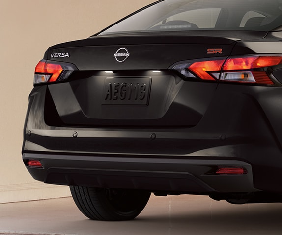 2024 Nissan Versa rear view showing signature taillights